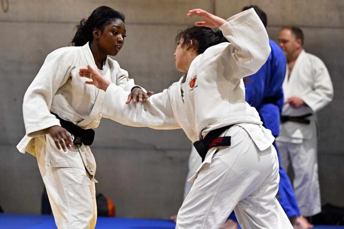 Maelys Dapa pictured in action during a training session at a press moment of the Belgian selection for the upcoming European Championships judo, on Wednesday 08 April 2026 in Wilrijk. The euros are taking place in Tbilisi, Georgia from 16 to 19 april.
BELGA PHOTO ERIC LALMAND