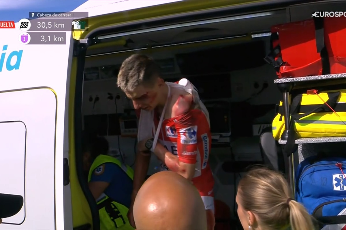 Tadej Pogacar abandonne le Tour d'Espagne sur chute.