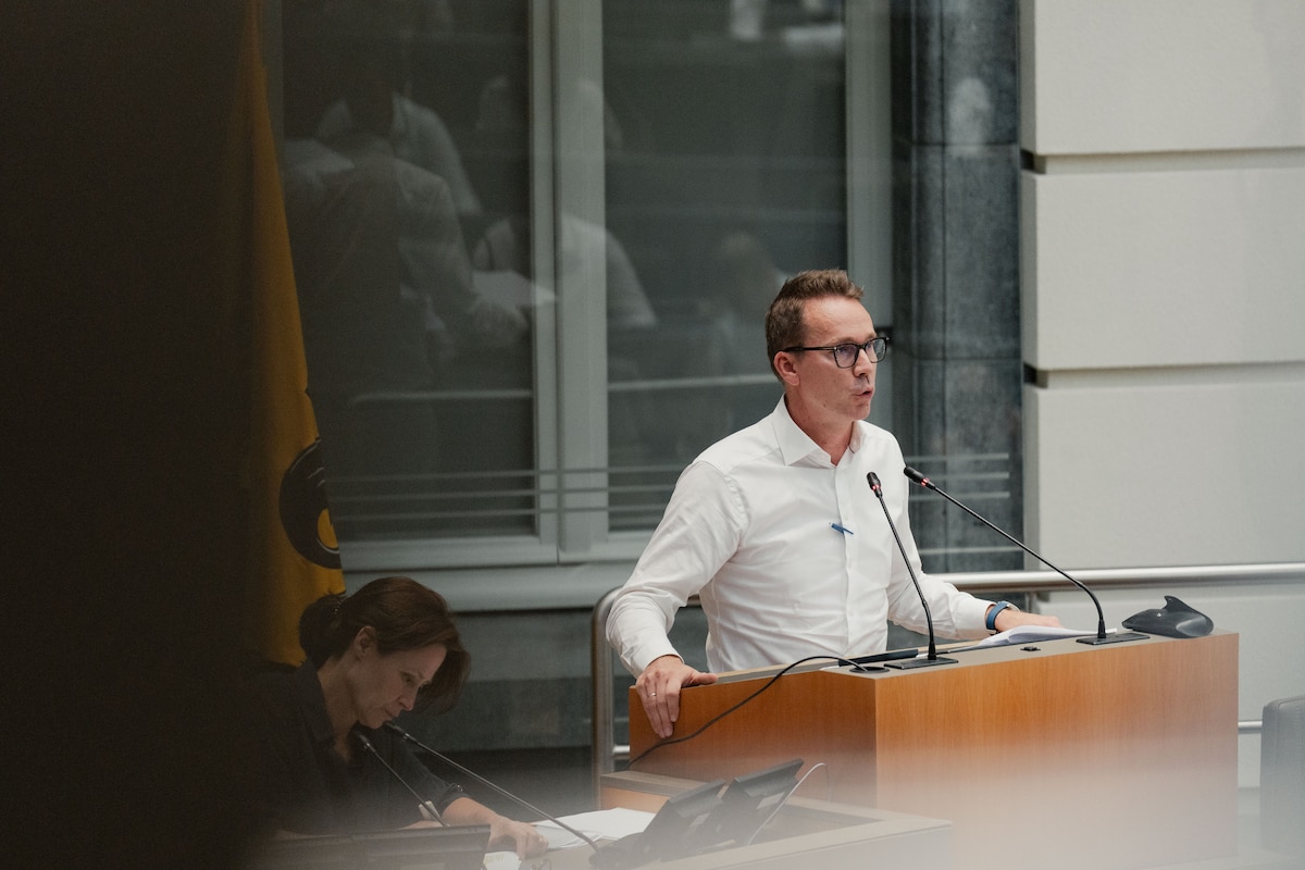 Flemish Minister for Agriculture and Environment Jo Brouns a plenary session of the Flemish Parliament in Brussels, Wednesday 15 July 2026. BELGA PHOTO MARIUS BURGELMAN