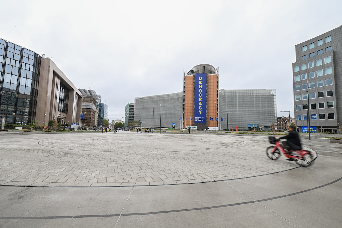Nouvel amenagement de la place Shuman
