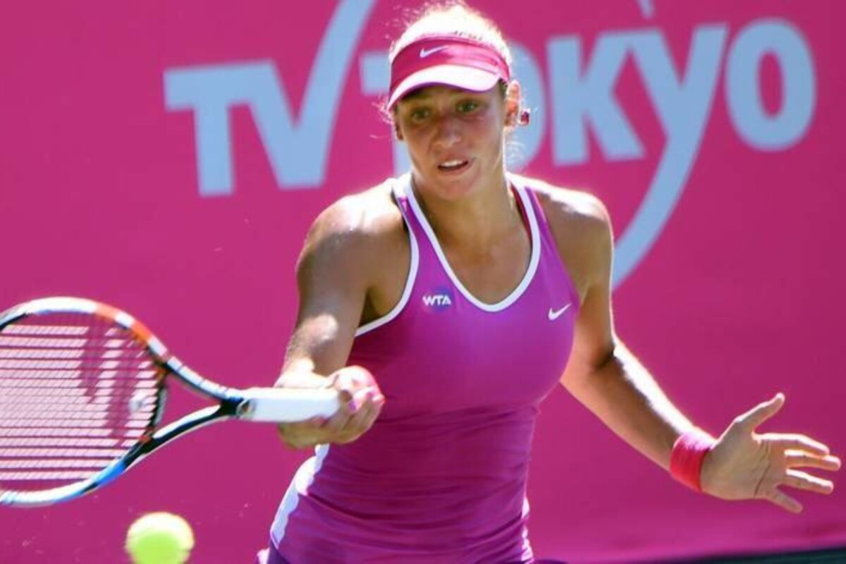 Yanina Wickmayer en demi-finales du tournoi de Guangzhou