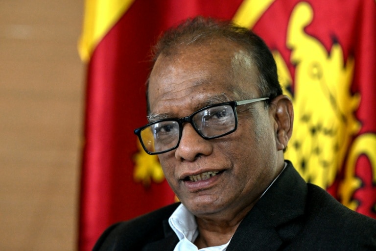 <p>Le ministre sri-lankais de l'Energie, Anura Karunathilaka, le 5 octobre 2026 lors d'un entretienb à l'AFP à Colombo</p>
