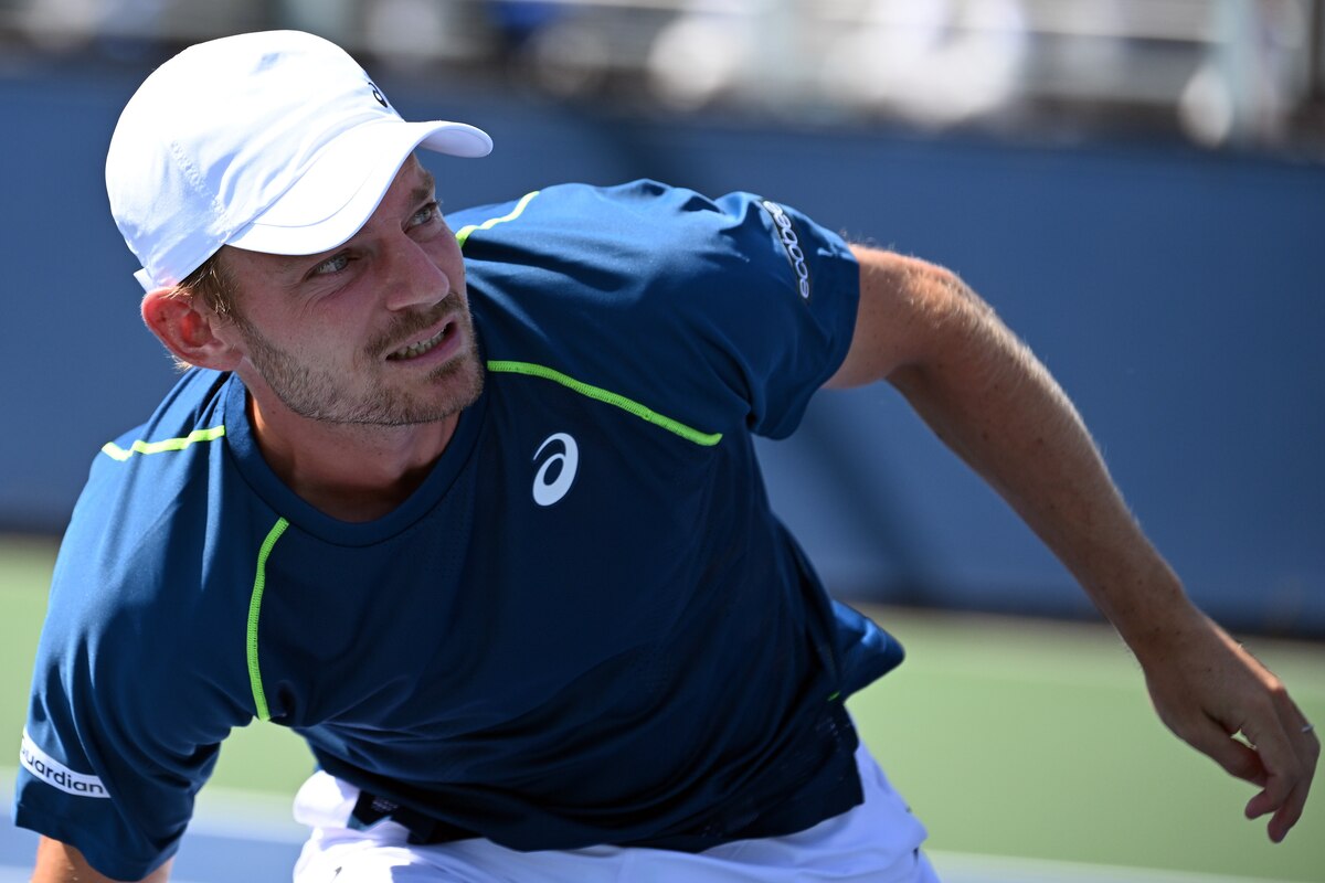 David Goffin of Belgium plays against Alejandro Tabilo of Chile during their Men's Singles round one match at the U.S. Open tennis tournament at USTA Billie Jean King National Tennis Center, New York, NY, August 27, 2024. (Photo by Anthony Behar/Sipa USA)