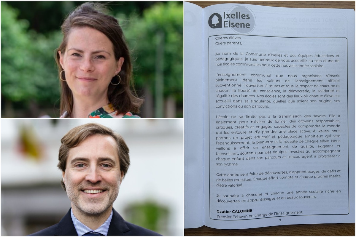 Ecolo fustige la communication de l'échevin ixellois de l'Enseignement dans le journal scolaire.