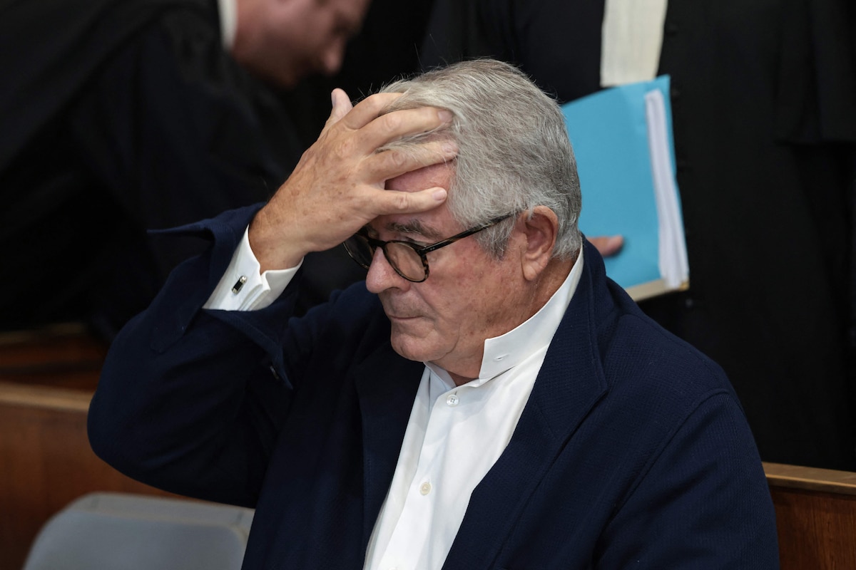 French businessman Olivier Bouygues gestures before the start of his trial at the Orleans correctional court for the destruction of protected bird species on his hunting estate in the Sologne Forest, in Orleans, central France on September 7, 2026. According to the public prosecutor�s office, the investigations concern illegal practices �which have been taking place for many years on Olivier Bouygues�s hunting estate�.
The businessman under investigation is one of the sons of Francis Bouygues, founder of the construction, telecoms and media giant. (Photo by Alain JOCARD / AFP)