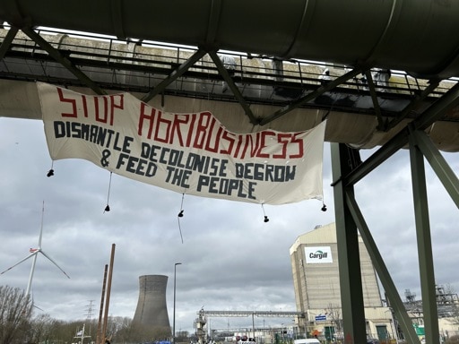 Nouvelle action de Code Rouge contre le géant de l'alimentation Cargill